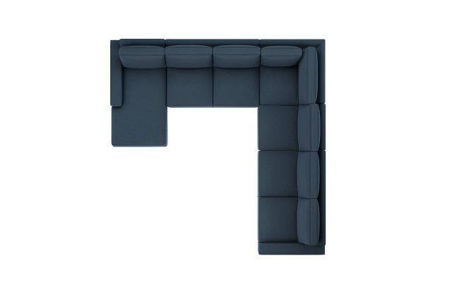Edgewater Elite Blue Large Left Chaise Sectional
