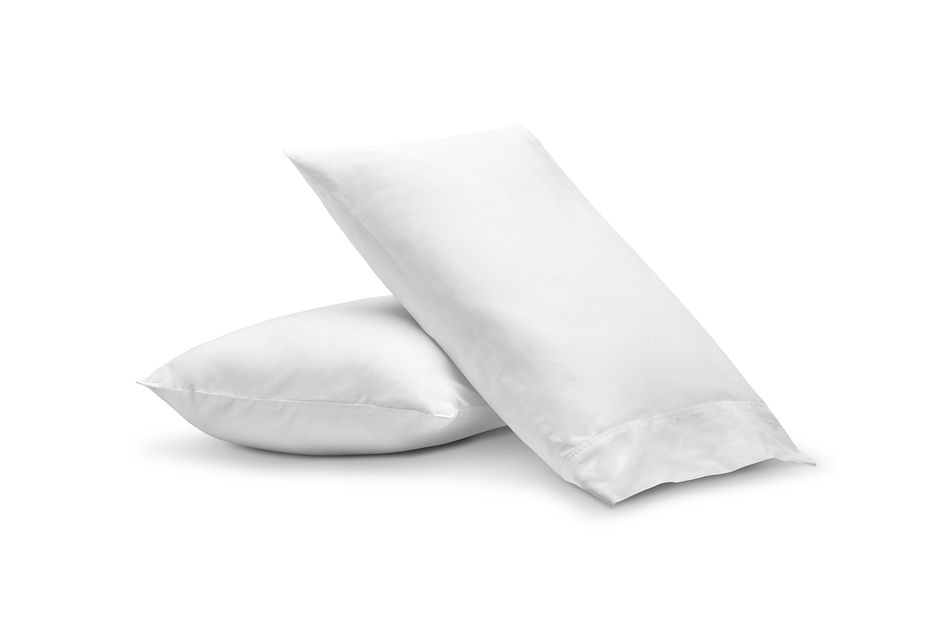 Organic Cotton White 300 Thread Set Of 2 Pillowcases