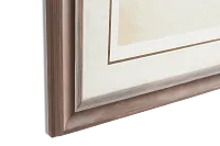 Heptagon Beige Framed Wall Art