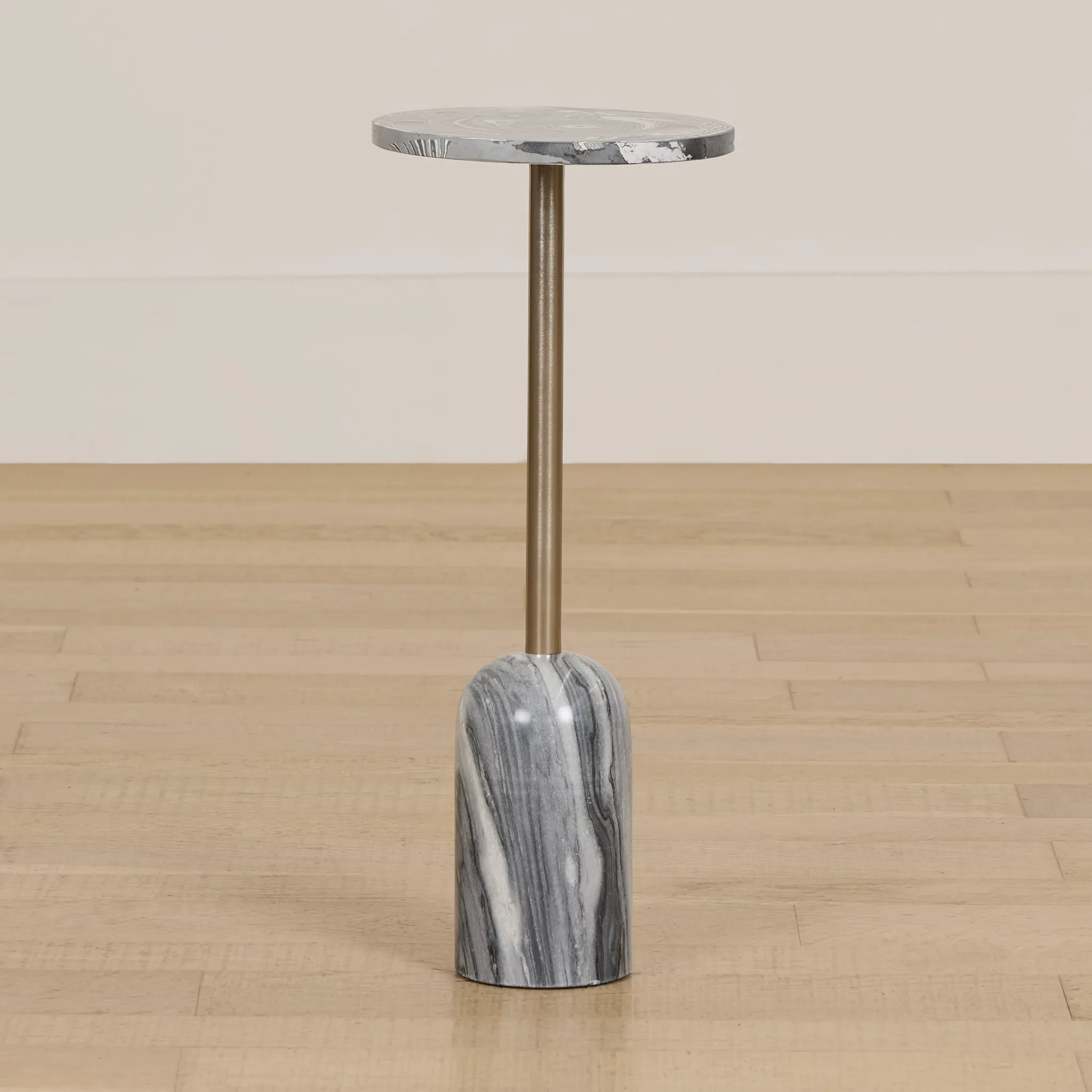 Rasa Gray Stone Accent Table
