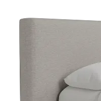 Grayton Maguire Pewter 44" Upholstered Platform Bed