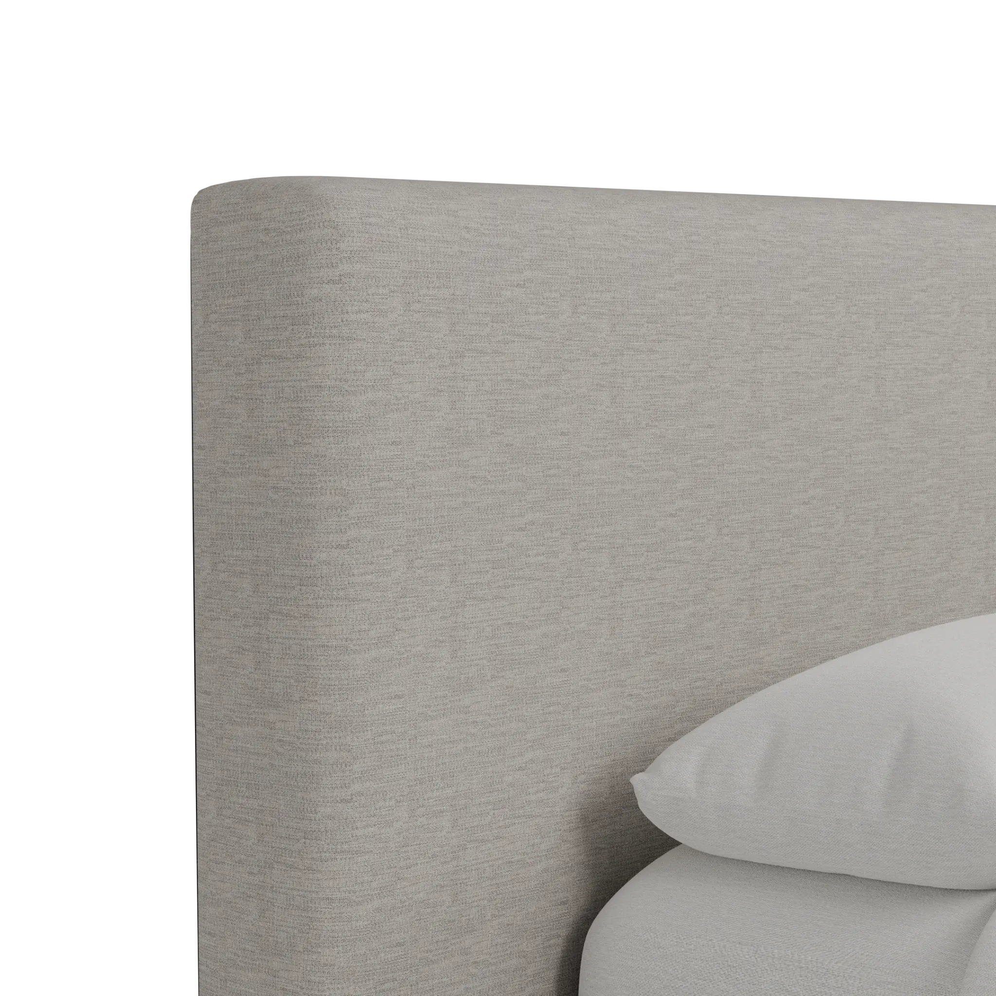 Grayton Maguire Pewter 44" Upholstered Platform Bed Grayton Maguire Pewter 44" Upholstered Platform Bed