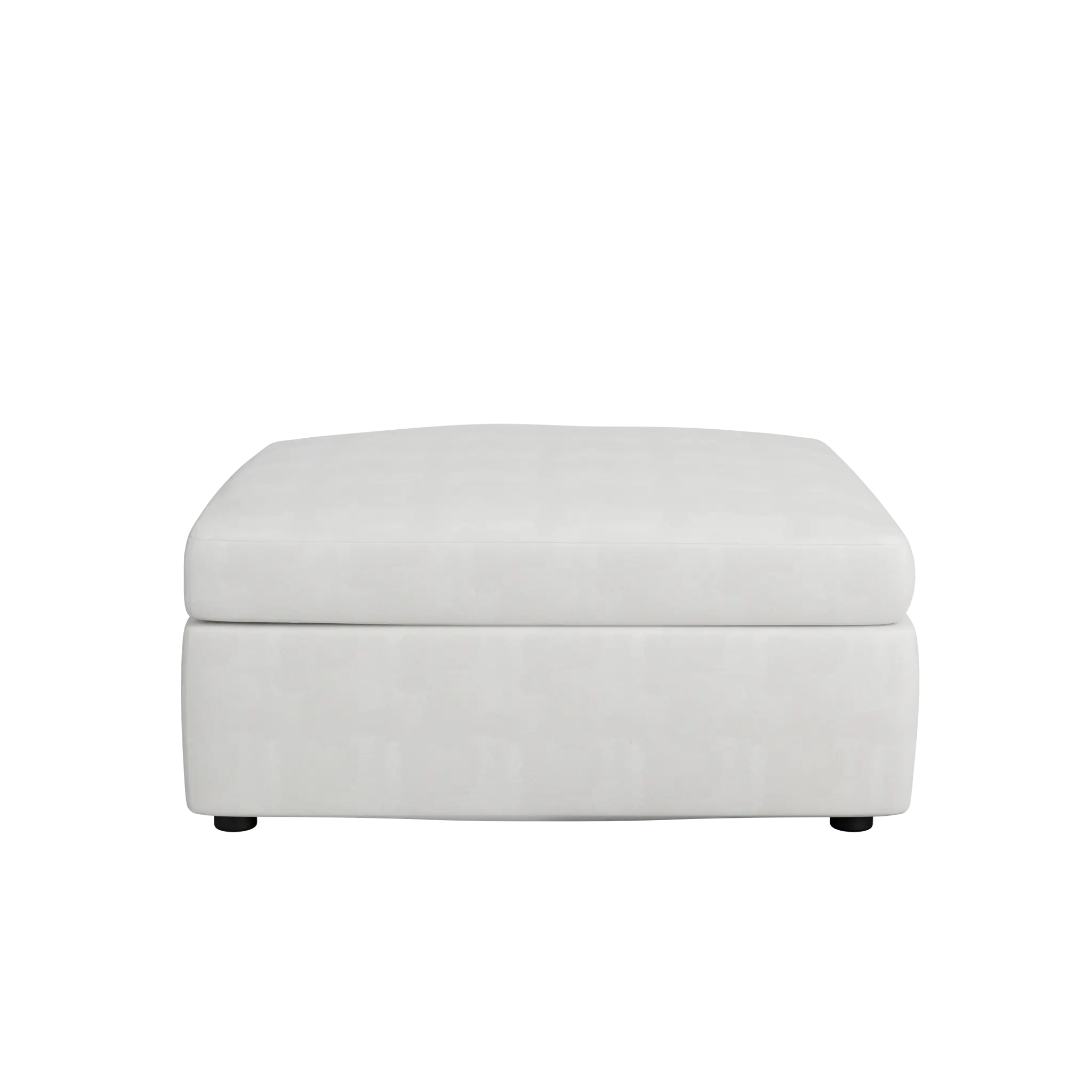 Destin Sutton White Fabric Cocktail Ottoman Destin Sutton White Fabric Cocktail Ottoman