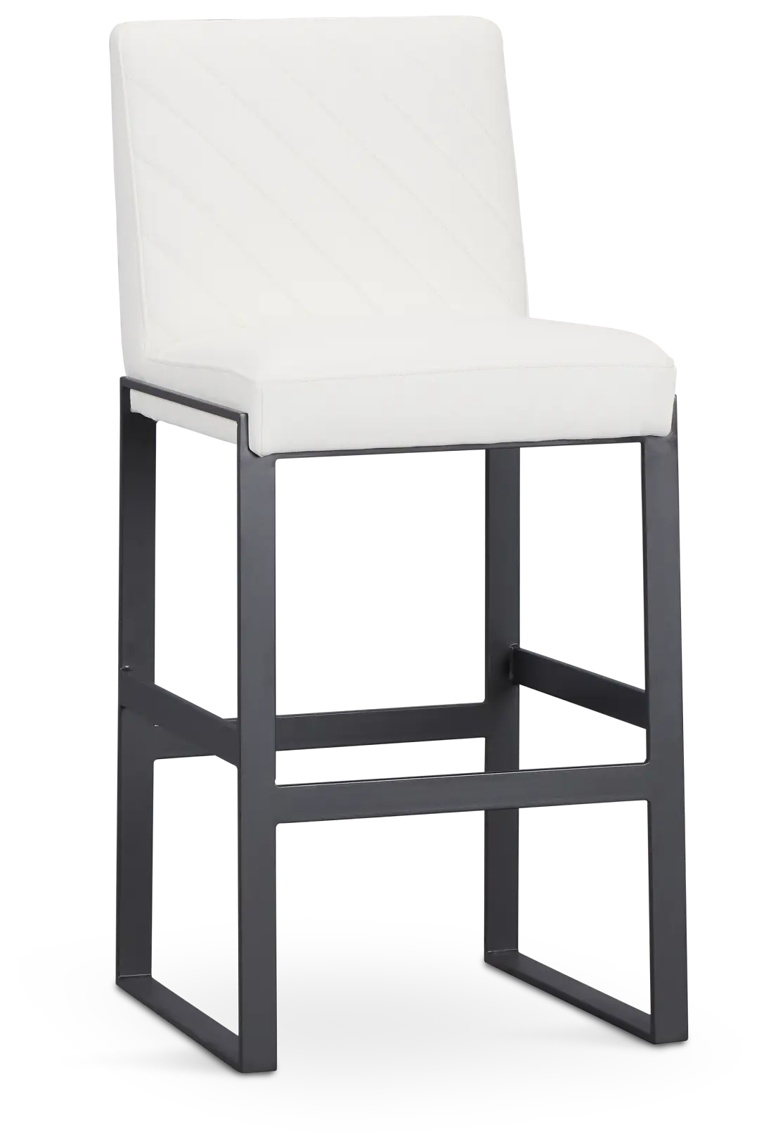 Harlem White 30" Upholstered Barstool Harlem White 30" Upholstered Barstool