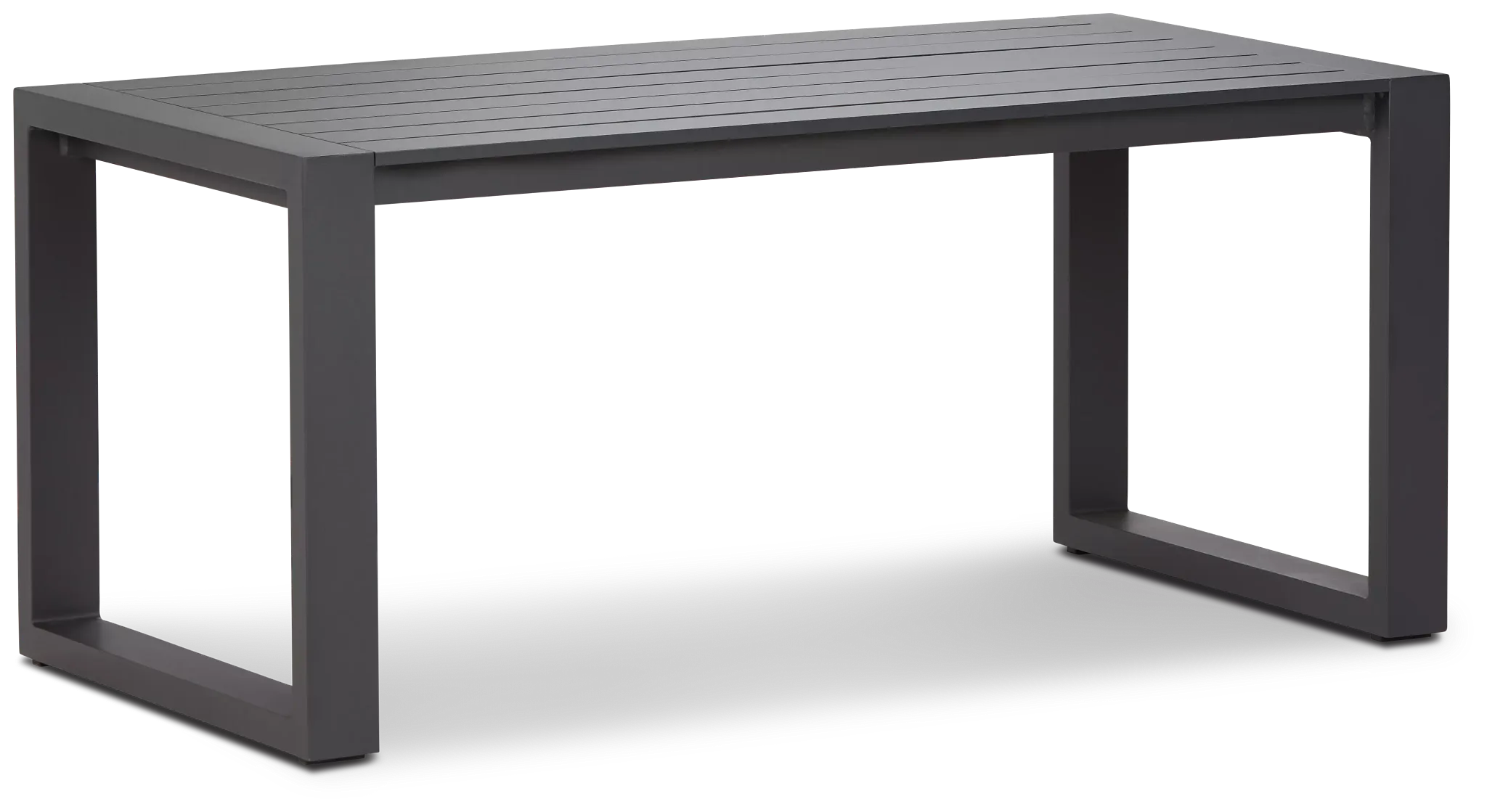 Linear2 Dark Gray Aluminum Coffee Table
