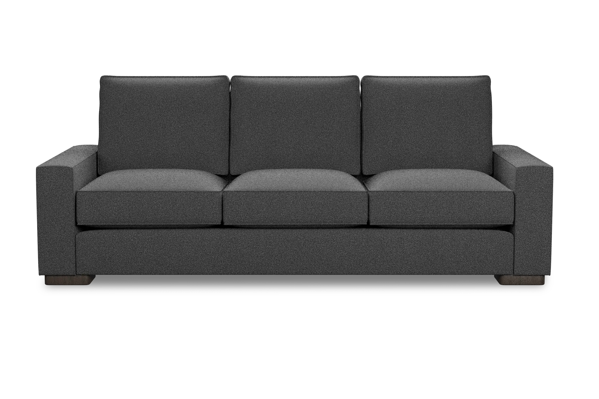 Edgewater Delray Dark Gray 96" Sofa W/ 3 Cushions Edgewater Delray Dark Gray 96" Sofa W/ 3 Cushions