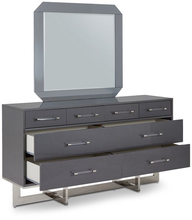 Cortina Gray Dresser & Mirror (0)