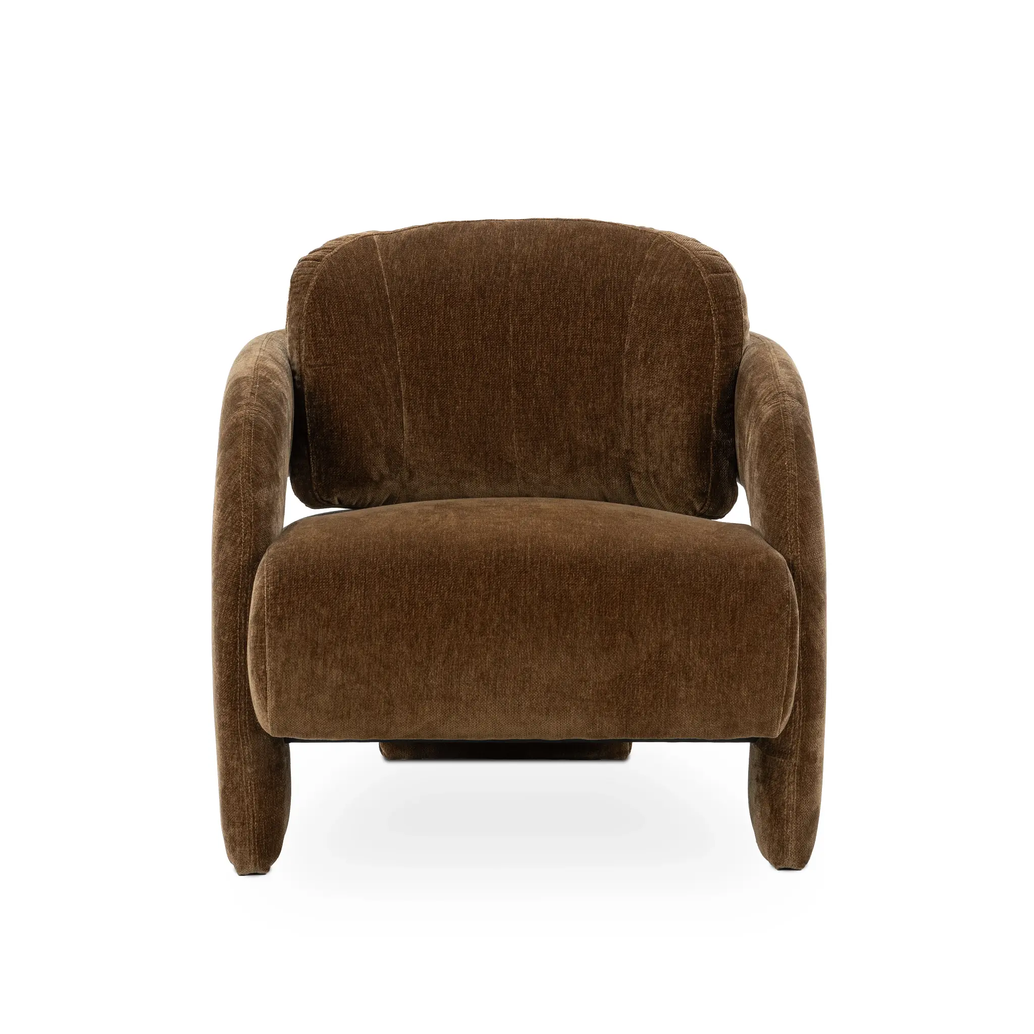 Indo Brown Fabric Accent Chair Indo Brown Fabric Accent Chair