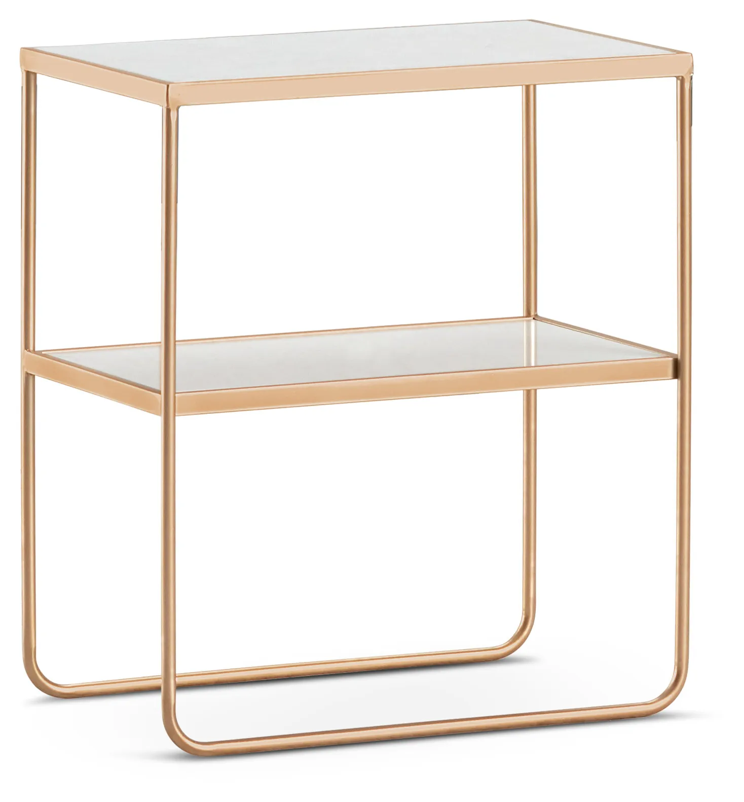 Soiree Gold Marble End Table