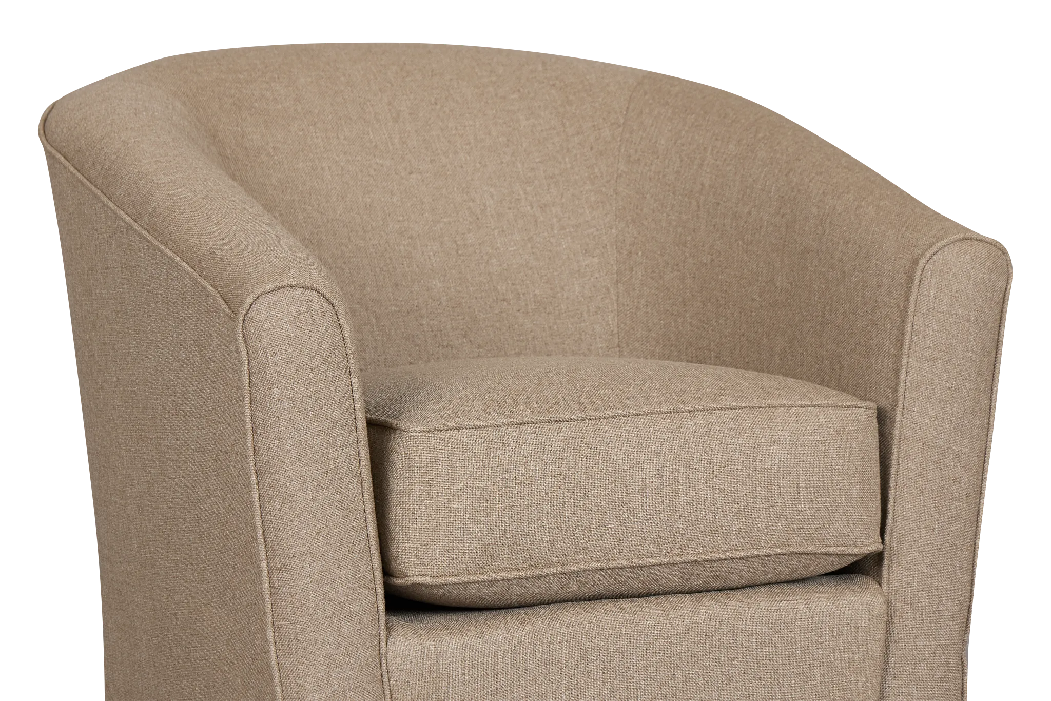 Tate Brown Fabric Swivel Chair