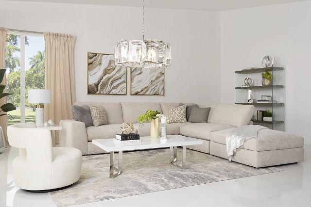Olympia Gray Glass Bookcase