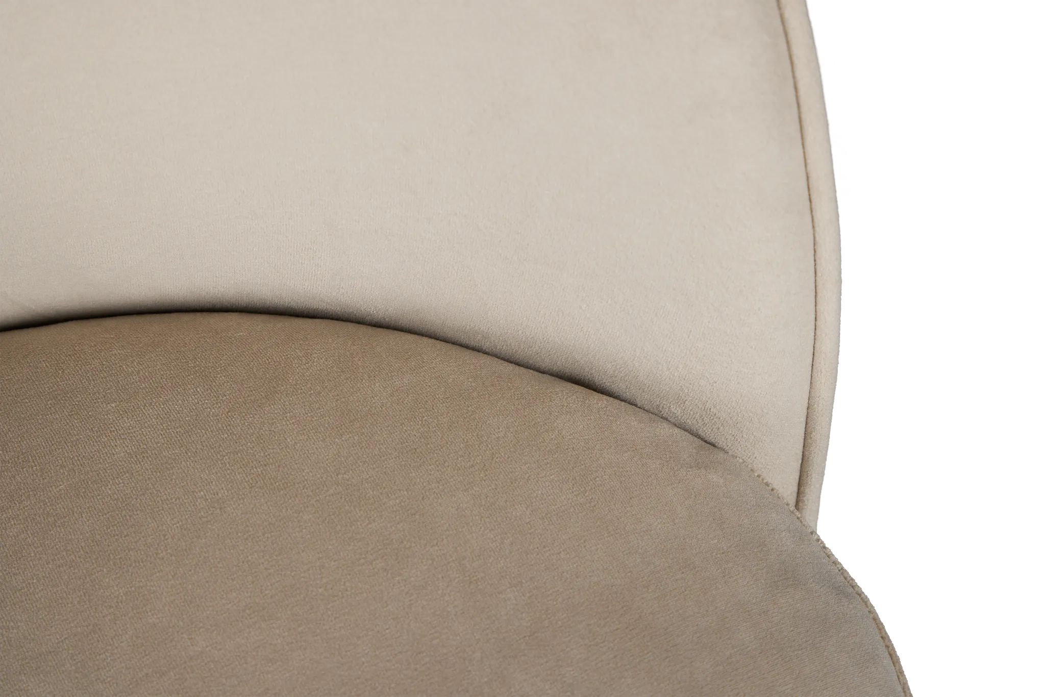 Claude Light Beige Velvet Upholstered Side Chair