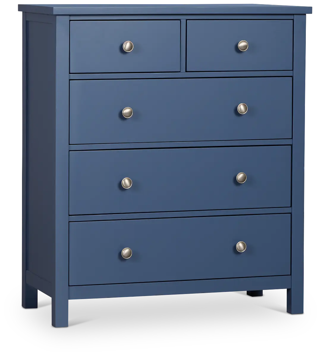Charleston Dark Blue 5-drawer Chest Charleston Dark Blue 5-drawer Chest