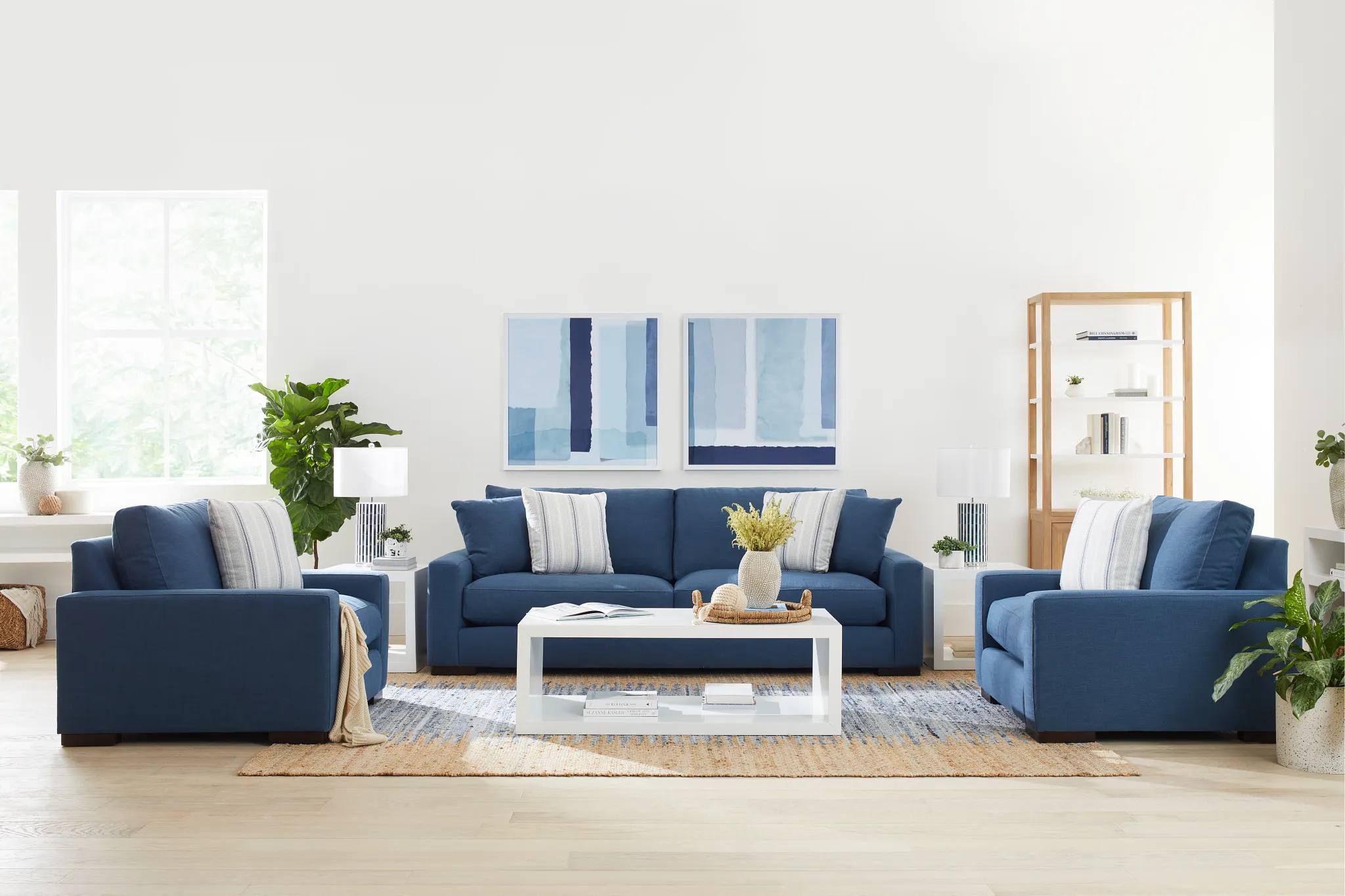 Bagram Blue 8x10 Area Rug