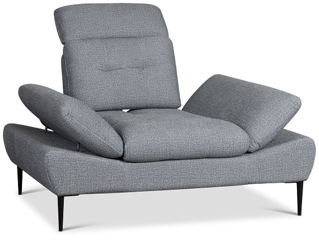 Micah Dark Gray Fabric Chair