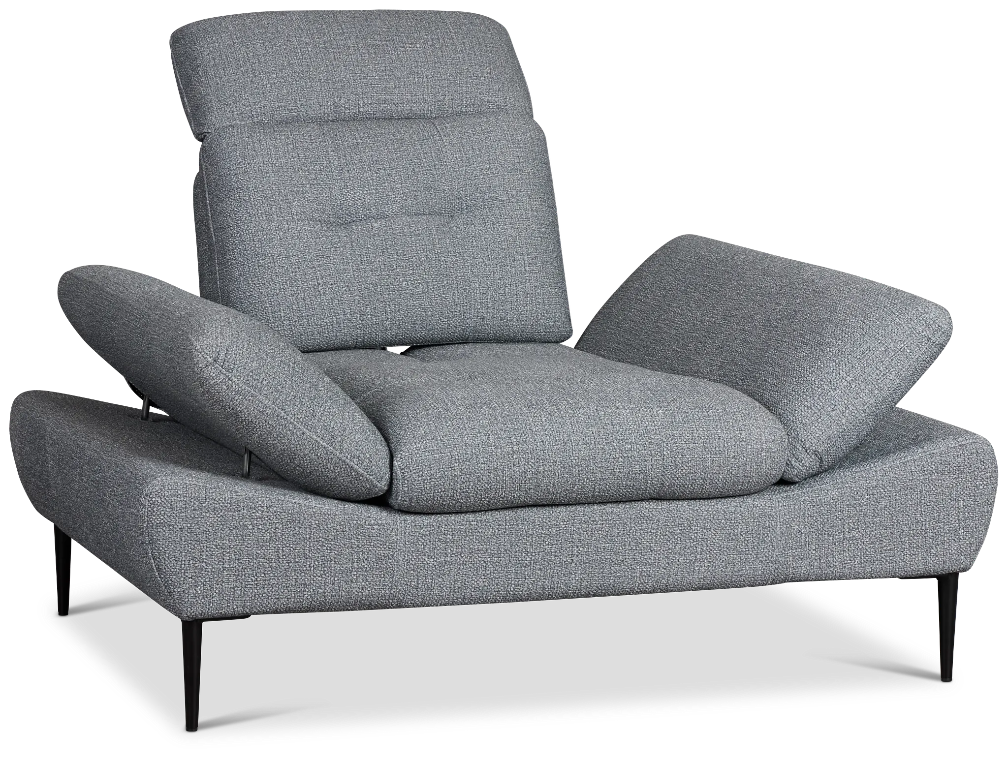 Micah Dark Gray Fabric Chair