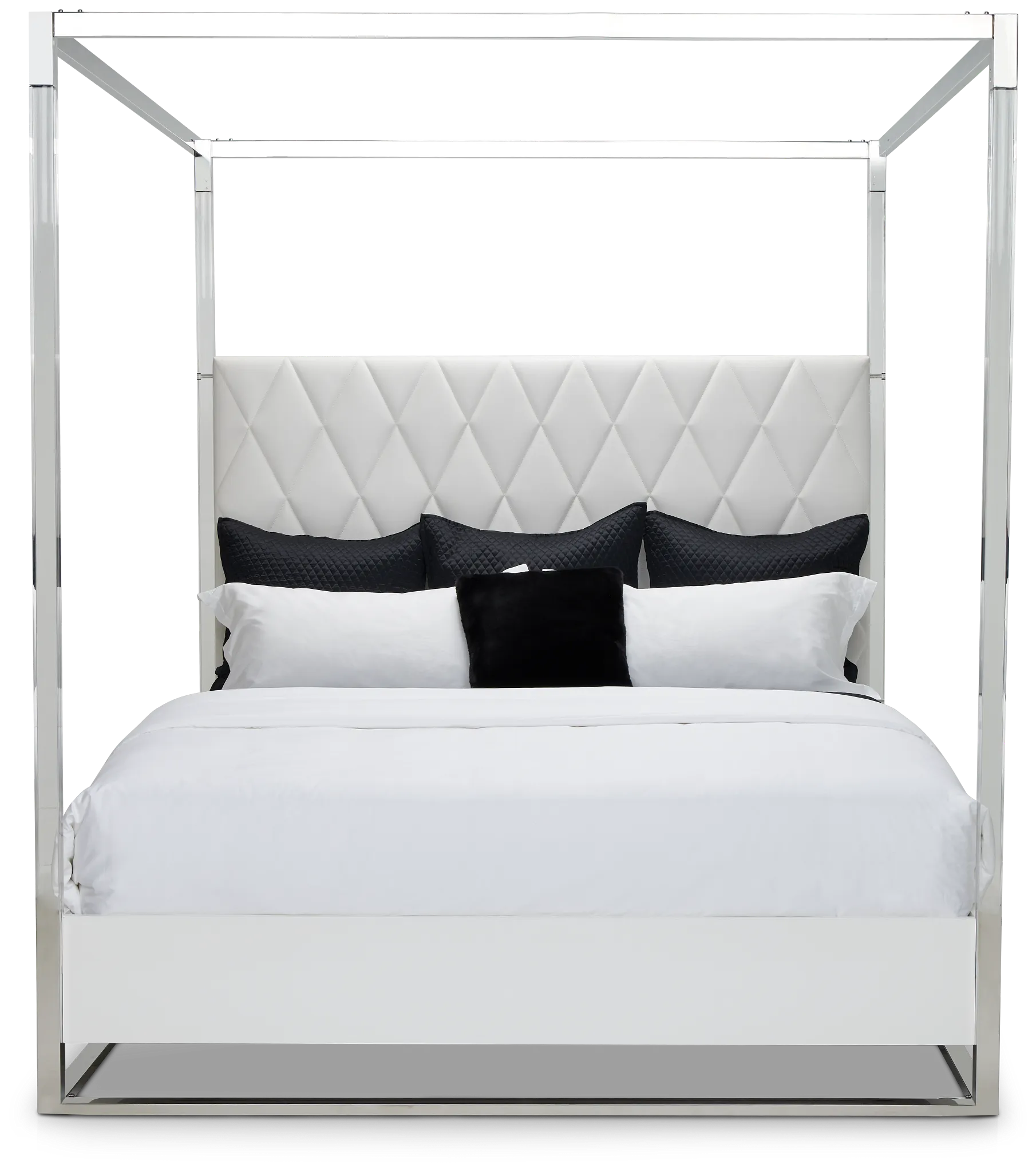 Miami White Uph Canopy Bed