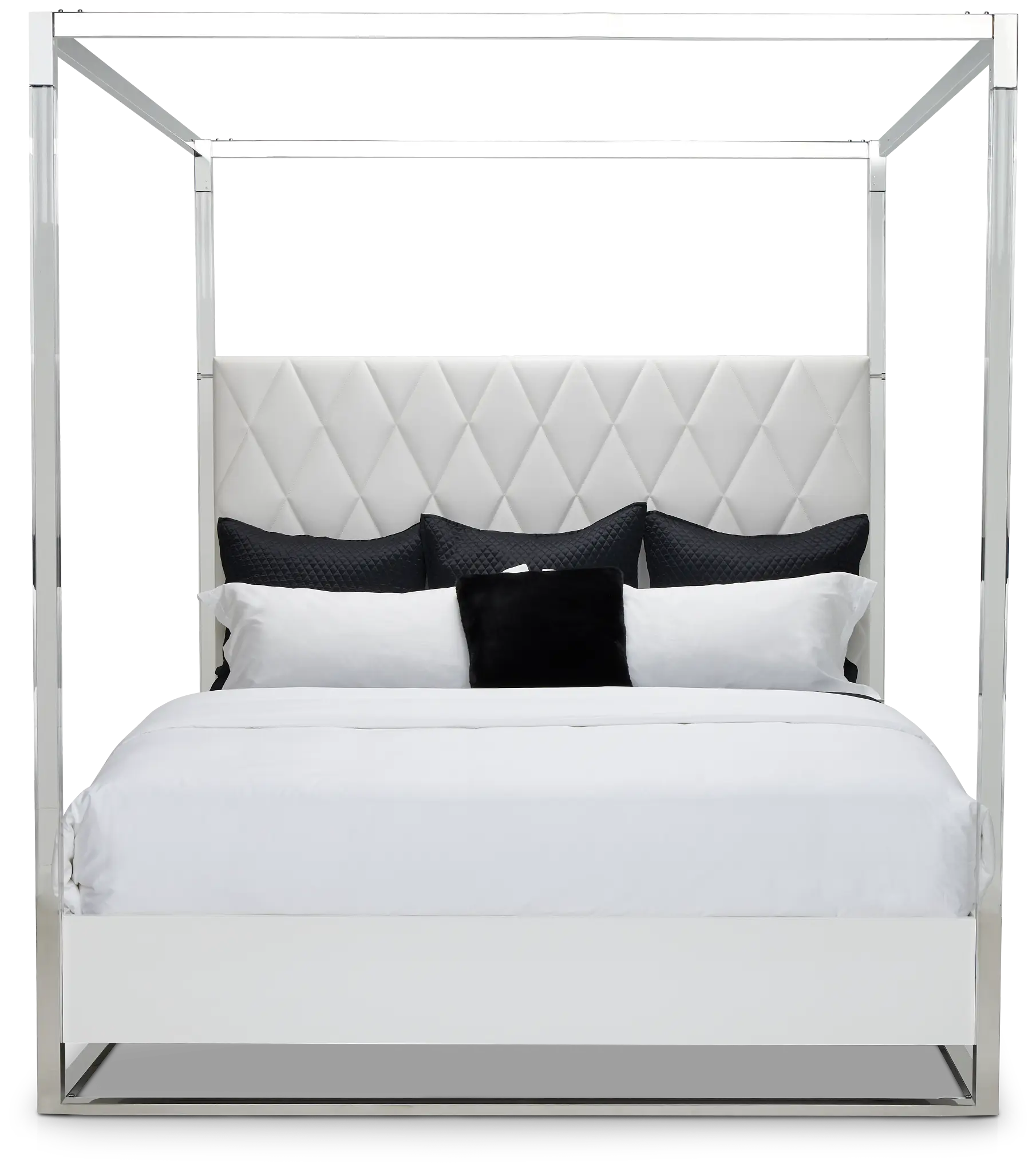 Miami White Uph Canopy Bed Miami White Uph Canopy Bed