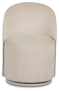 Claude Light Beige Velvet Upholstered Side Chair