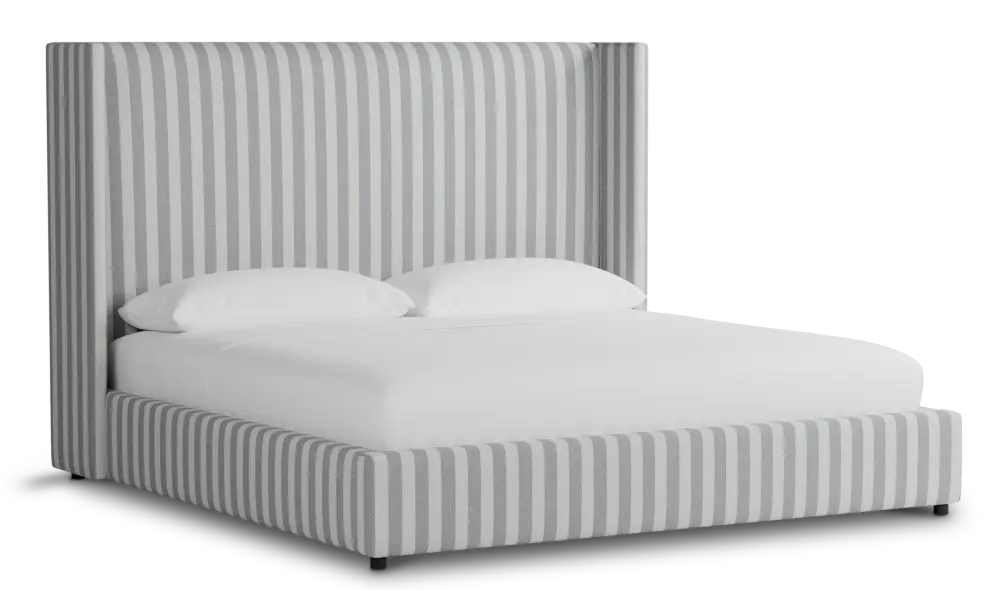 Captiva Sea Lane Dark Blue 60" Upholstered Shelter Bed Captiva Sea Lane Dark Blue 60" Upholstered Shelter Bed