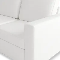 Citymod White Fabric 8-piece Modular Sectional