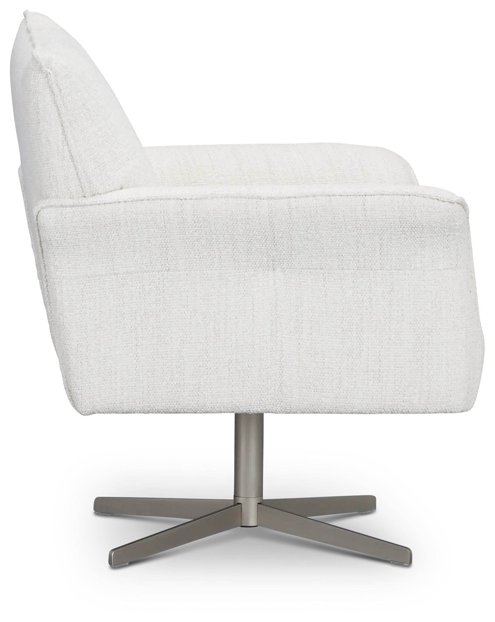Imani White Fabric Swivel Accent Chair Imani White Fabric Swivel Accent Chair