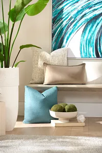 Zeke Blue 20" Accent Pillow