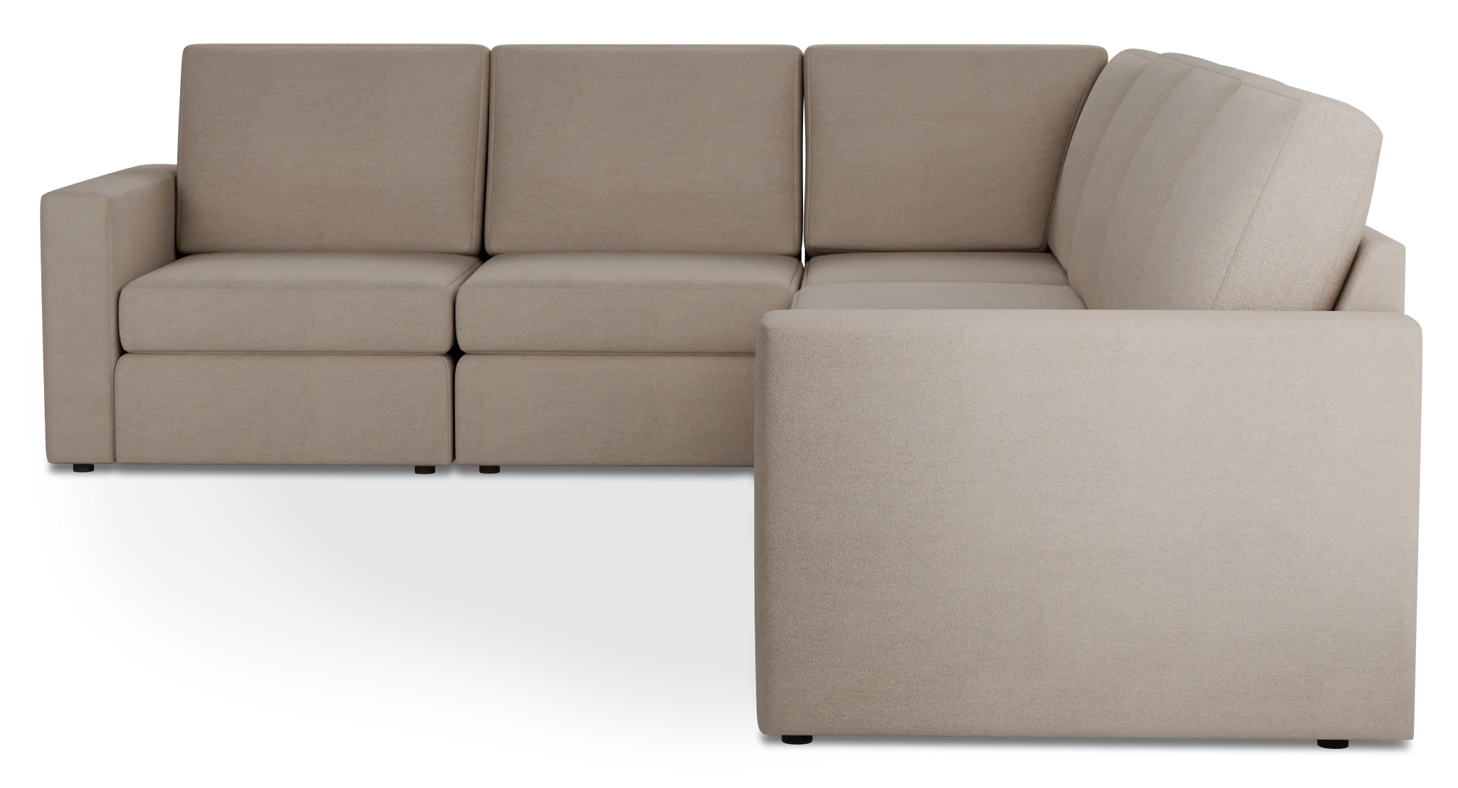 Citymod Beige Fabric Medium Two-arm Sectional