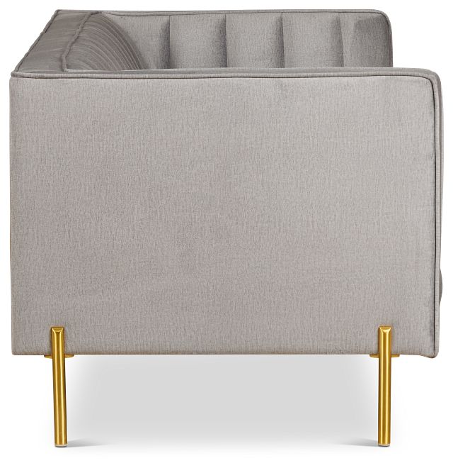 Bella Gray Velvet Sofa