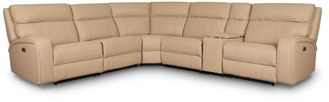 Rhett Taupe Micro Small Triple Power Reclining Two-arm Sectional Rhett Taupe Micro Small Triple Power Reclining Two-arm Sectional