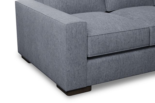 Edgewater Elevation Gray 84" Sofa W/ 3 Cushions