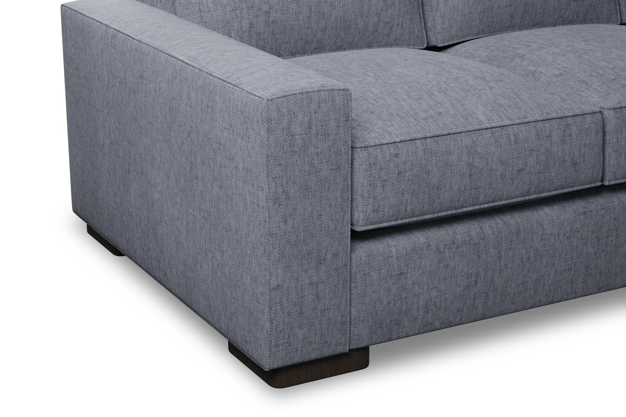 Edgewater Elevation Gray 84" Sofa W/ 3 Cushions