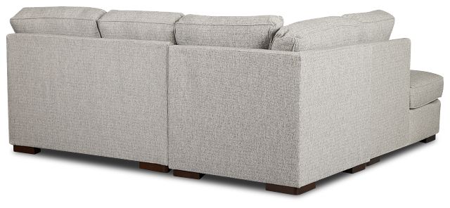Austin Gray Fabric Small Left Bumper Sectional