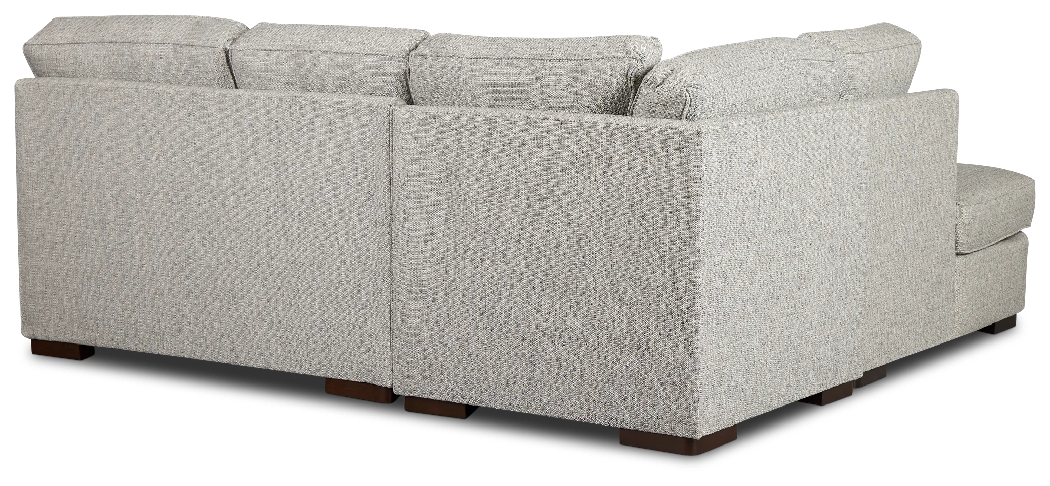 Austin Gray Fabric Small Left Bumper Sectional