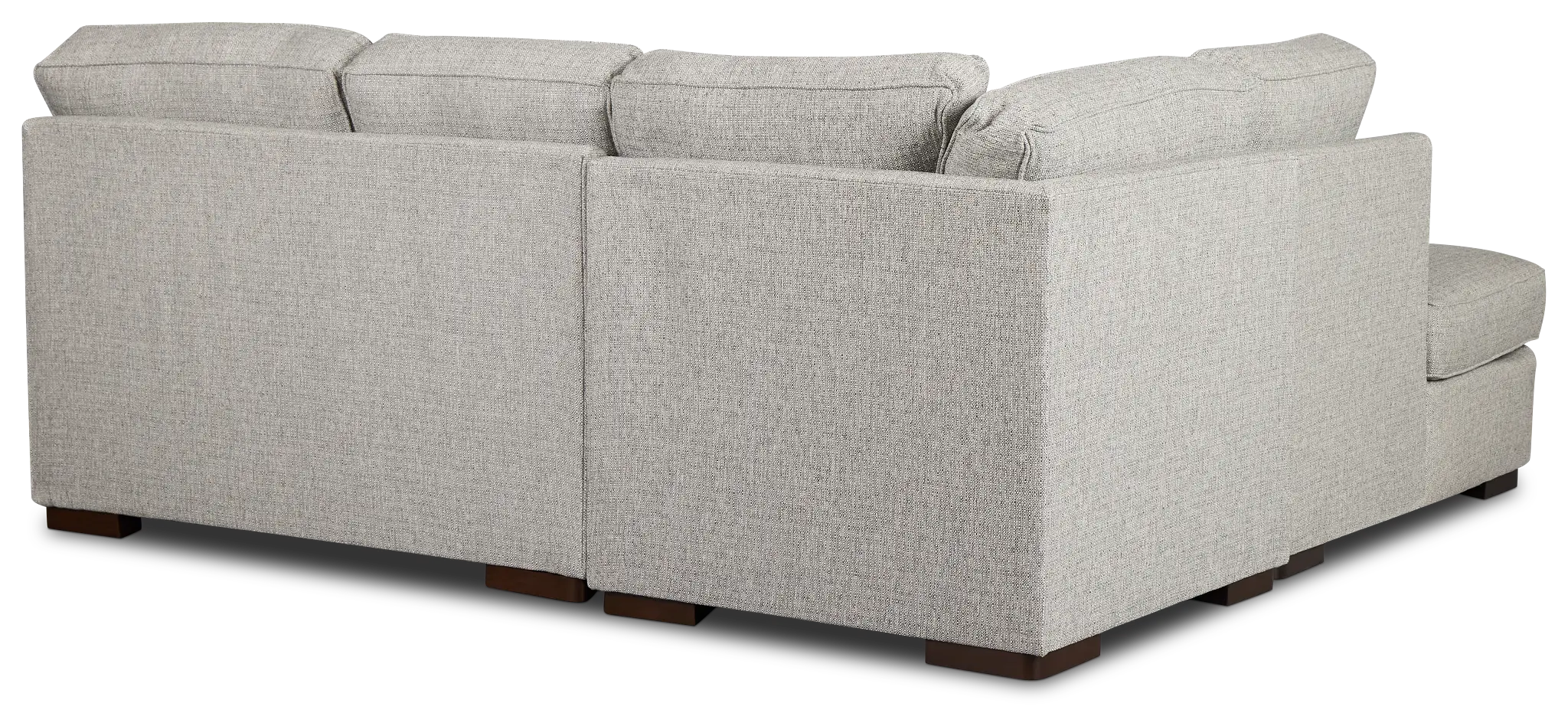 Austin Gray Fabric Small Left Bumper Sectional Austin Gray Fabric Small Left Bumper Sectional