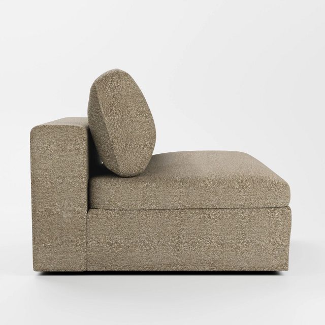 Destin Elite Taupe Fabric Swivel Chair