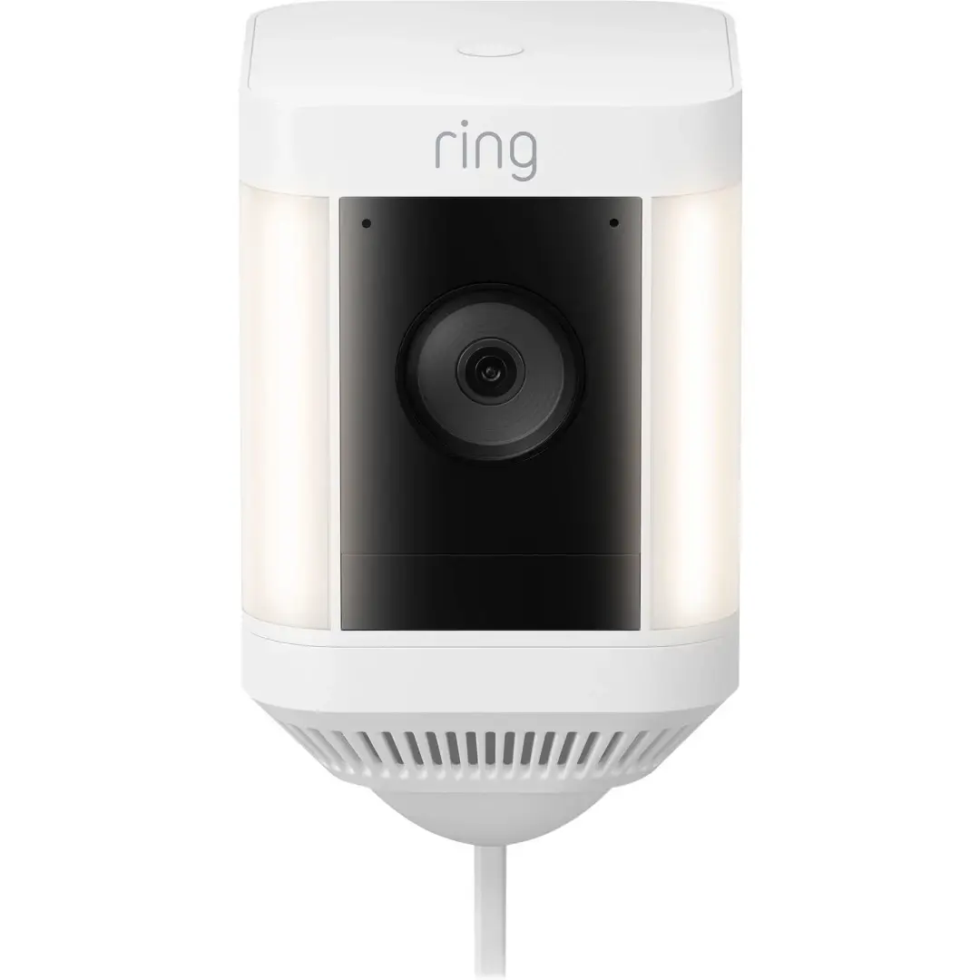 Ring Spotlight Cam Plus Plug In White Outdoor Security Cameras Ring Spotlight Cam Plus Plug In White Outdoor Security Cameras