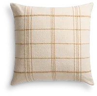 Jeanny Ivory 22" Square Accent Pillow
