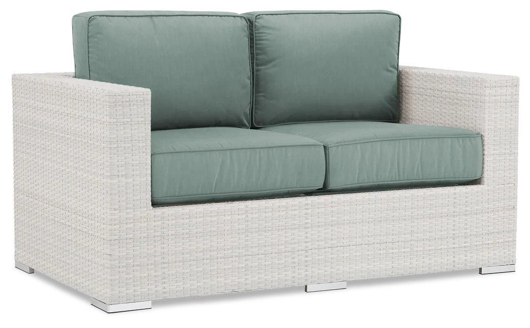 Biscayne Teal Loveseat