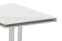 Arco White Ceramic Chairside Table