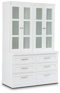 Newport White Drawer Bookcase