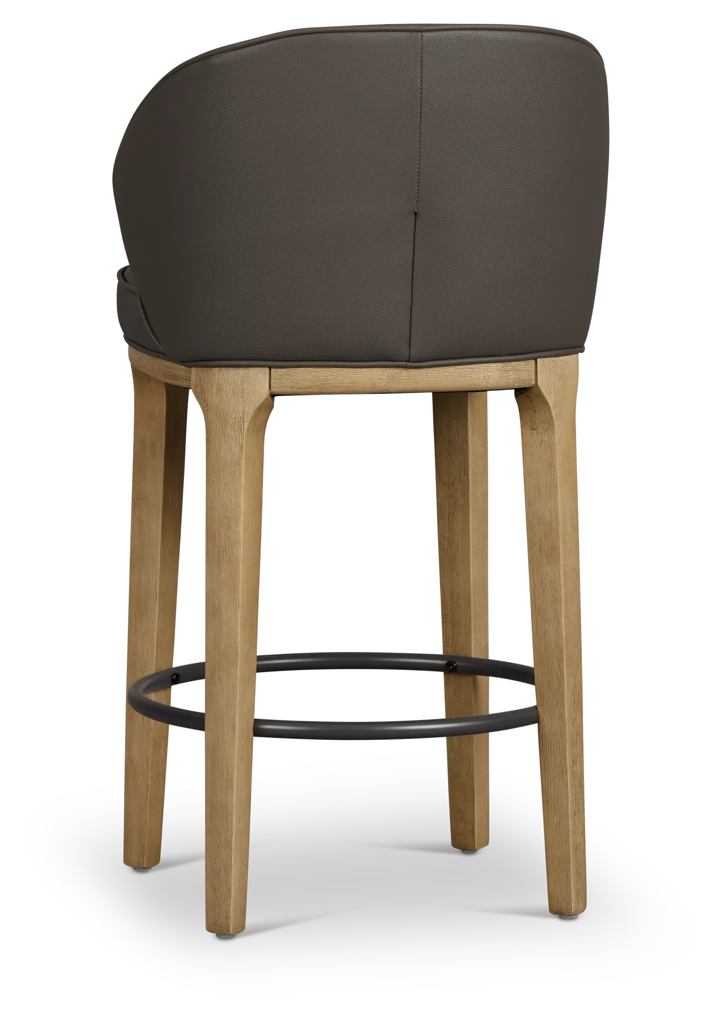 Libby Dark Gray Micro 24" Upholstered Barstool