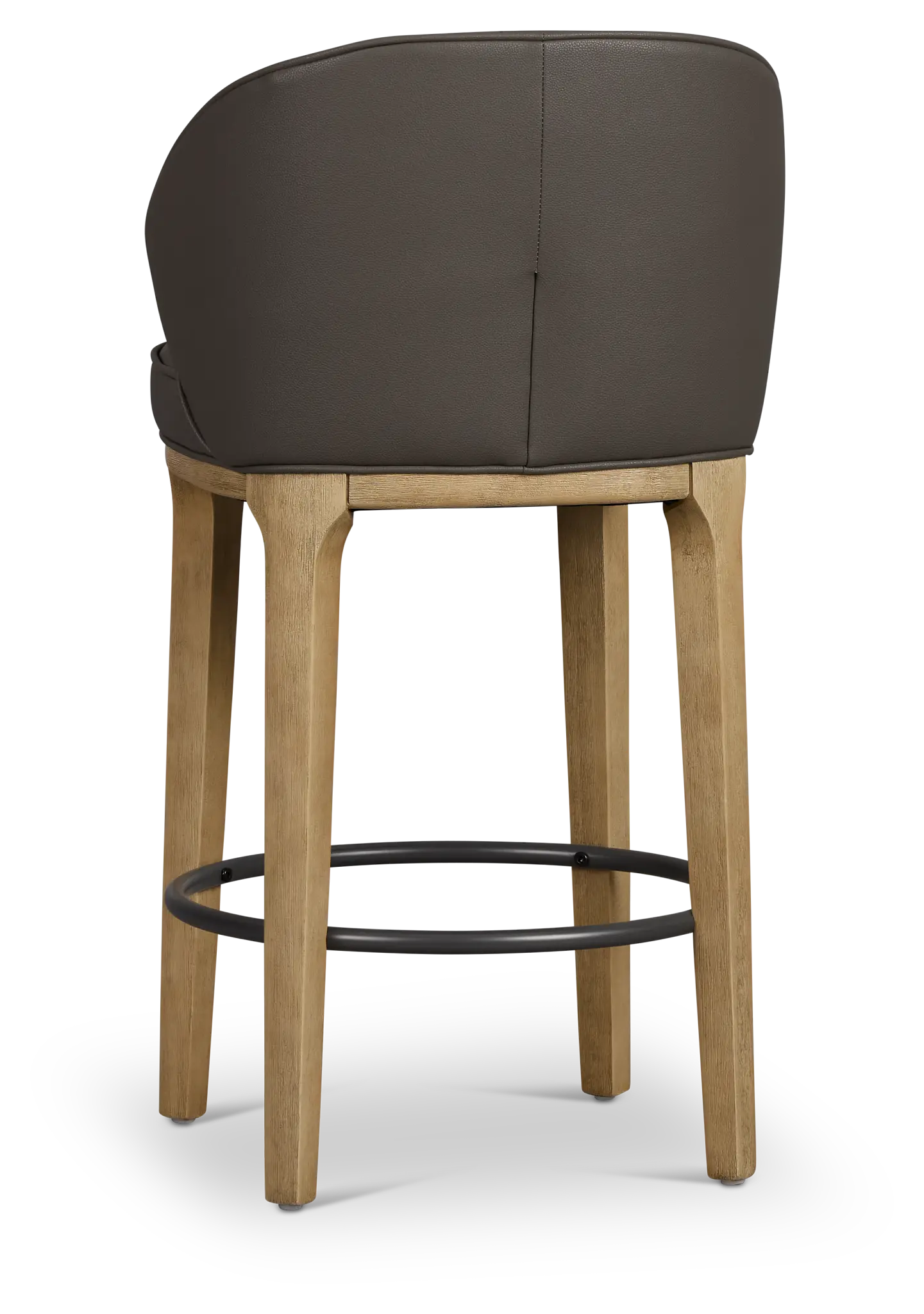 Libby Dark Gray Micro 24" Upholstered Barstool Libby Dark Gray Micro 24" Upholstered Barstool