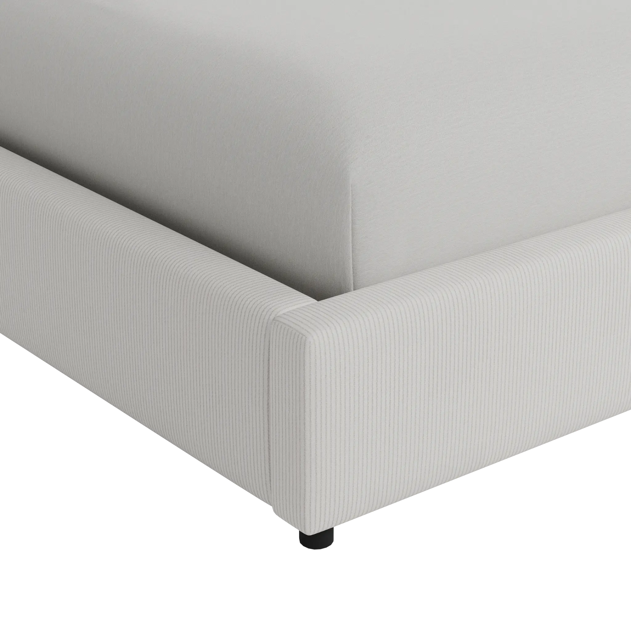 Captiva Lucy Light Beige 48" Upholstered Shelter Bed Captiva Lucy Light Beige 48" Upholstered Shelter Bed