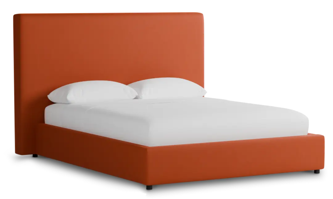 Grayton Joya Orange 54" Upholstered Platform Bed Grayton Joya Orange 54" Upholstered Platform Bed
