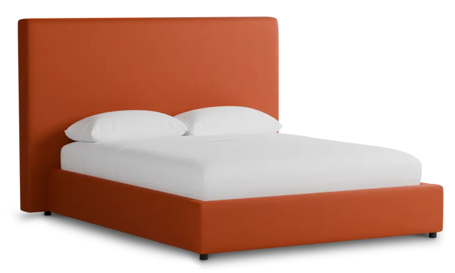 Grayton Joya Orange 54" Upholstered Platform Bed Grayton Joya Orange 54" Upholstered Platform Bed