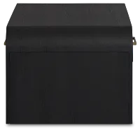 Lyndie Black Drawer Rectangular Coffee Table