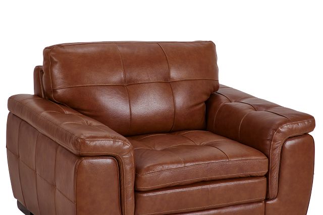 Braden Medium Brown Leather Chair