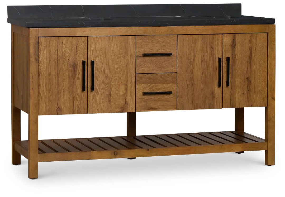 Highland Light Tone 60" Double Bathroom Vanity