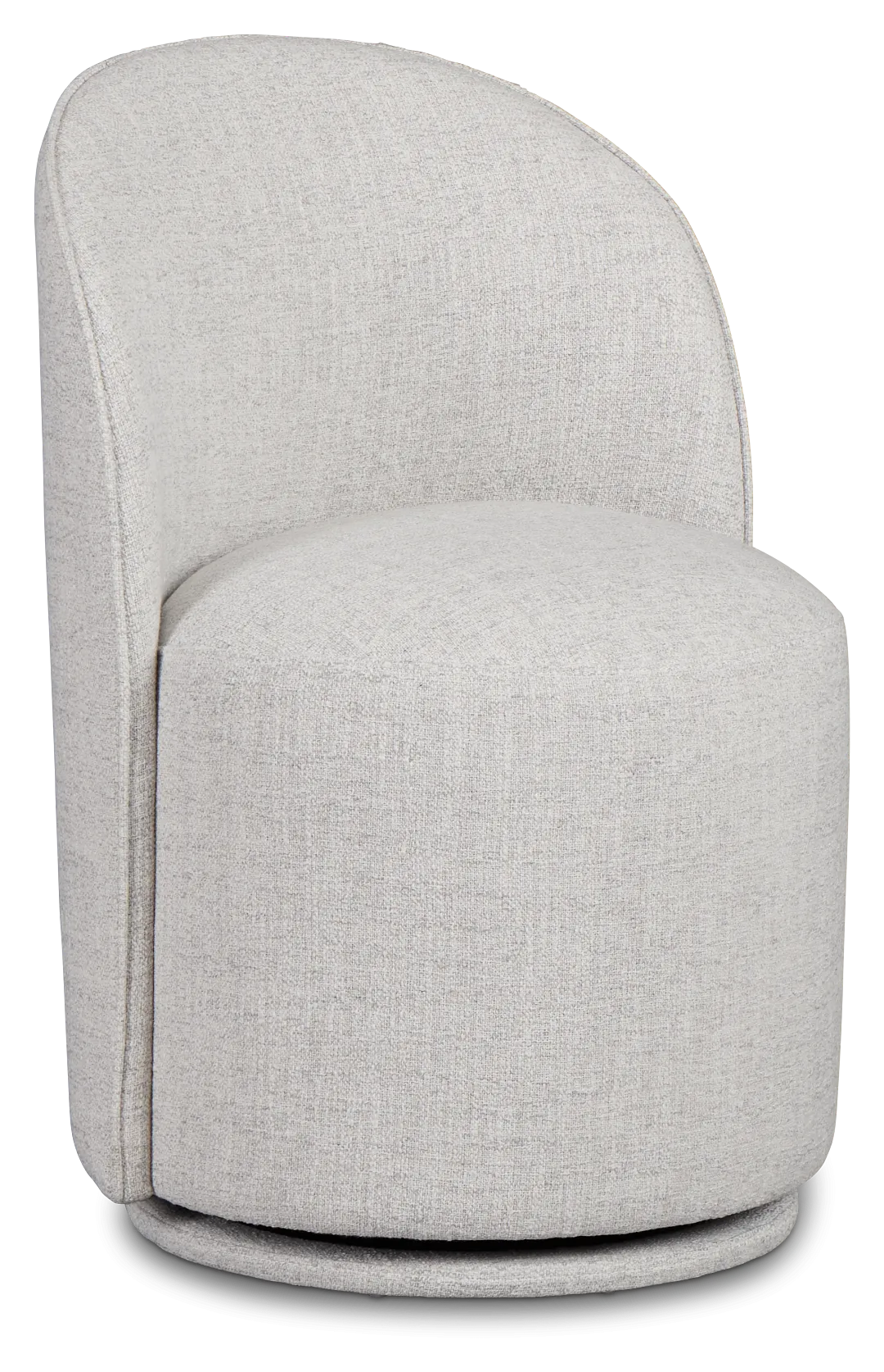 Claude Gray Round Upholstered Side Chair